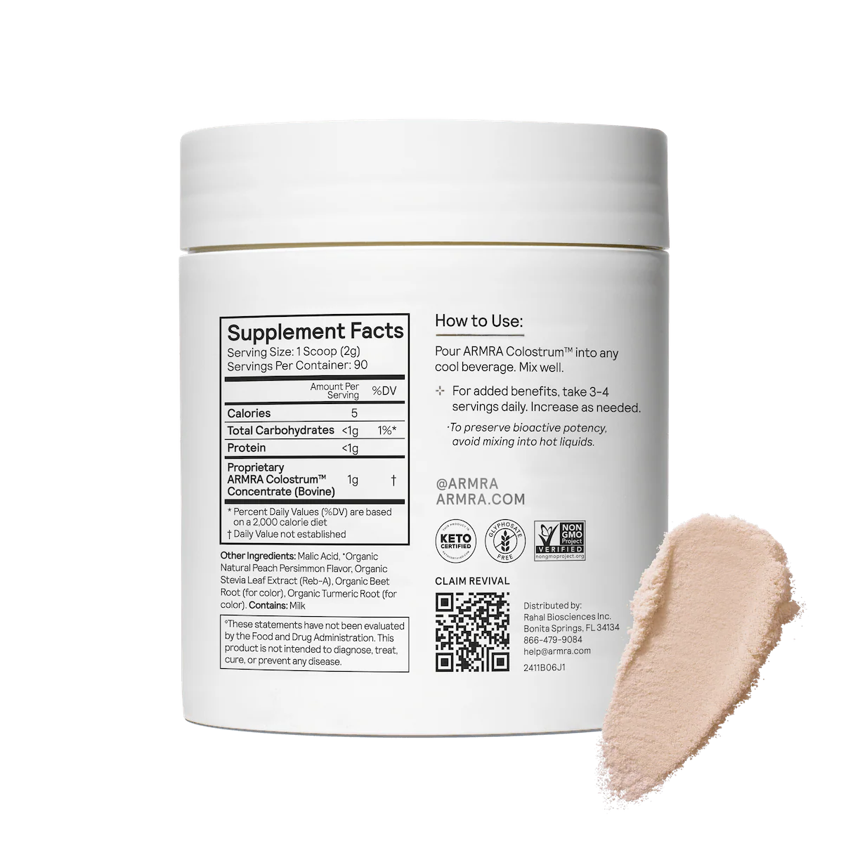 ARMRA Colostrum Peach Principle Set - Image 4